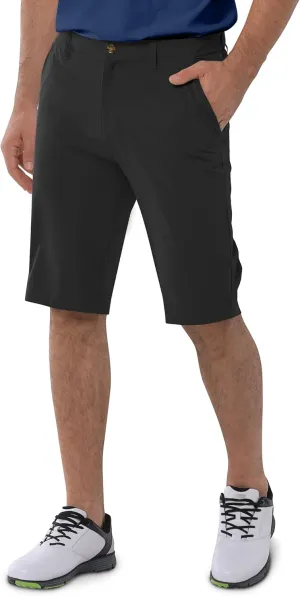 33,000ft Men's Golf Shorts Dry Fit, Lightweight Quick Dry Golf Stretch Shorts with Pockets 11" Inseam for Travel Casual