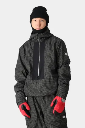 686 Ghost 2.5L Anorak 2025 Jacket - Black Grid Colorblock