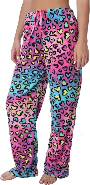Active Club Womens Valentine Pajama Pants - Valentine PJ Fleece Lounge PJs for Women, Fun Cute Pajama Pants for Women