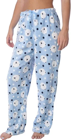 Active Club Womens Valentine Pajama Pants - Valentine PJ Fleece Lounge PJs for Women, Fun Cute Pajama Pants for Women