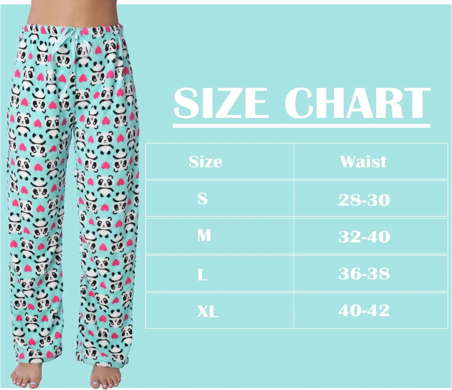 Active Club Womens Valentine Pajama Pants - Valentine PJ Fleece Lounge PJs for Women, Fun Cute Pajama Pants for Women