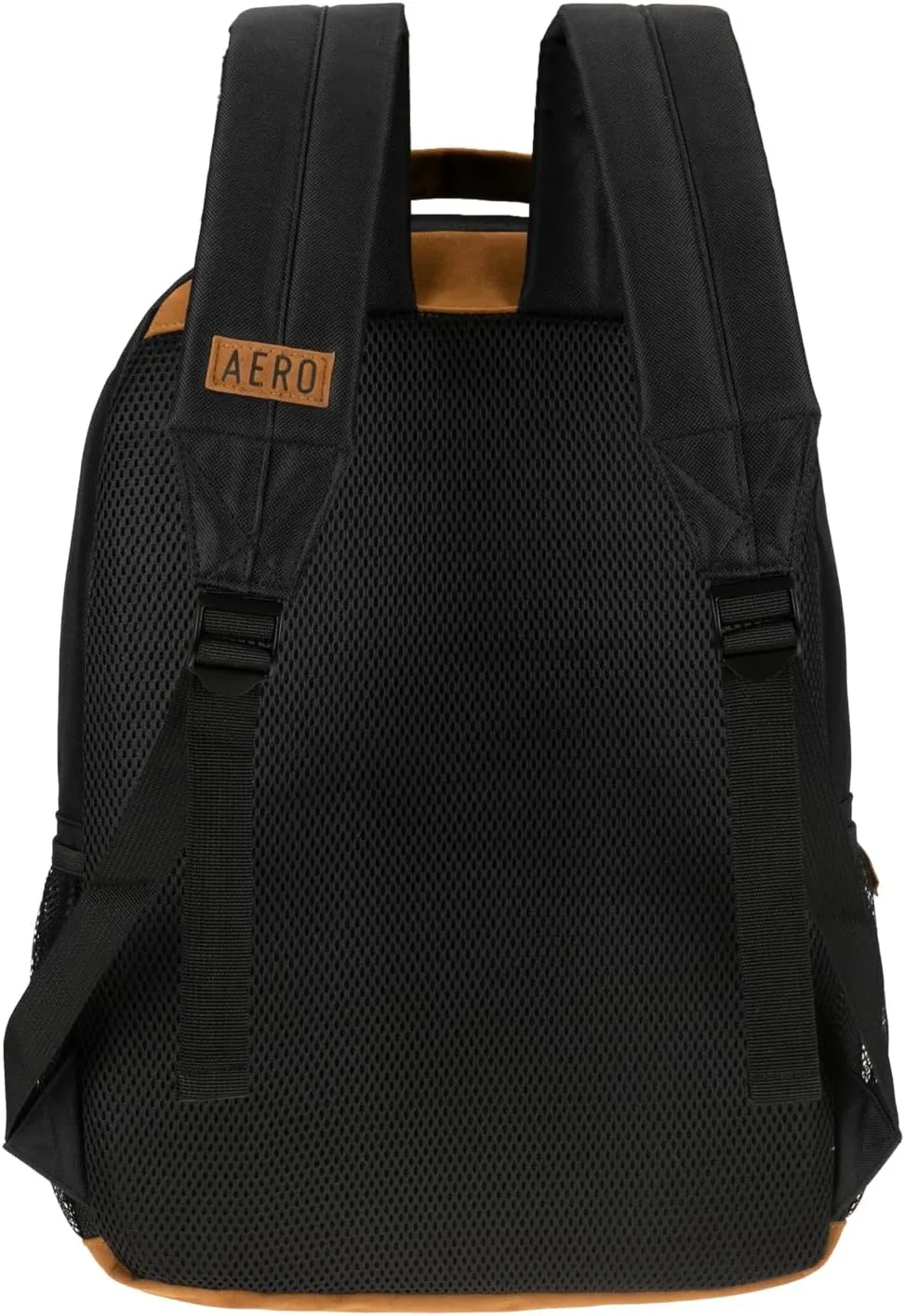 Aeropostale Airstream Unisex Backpack - Aero Mens and Womens Bag for Everyday Use (Black/Brown)