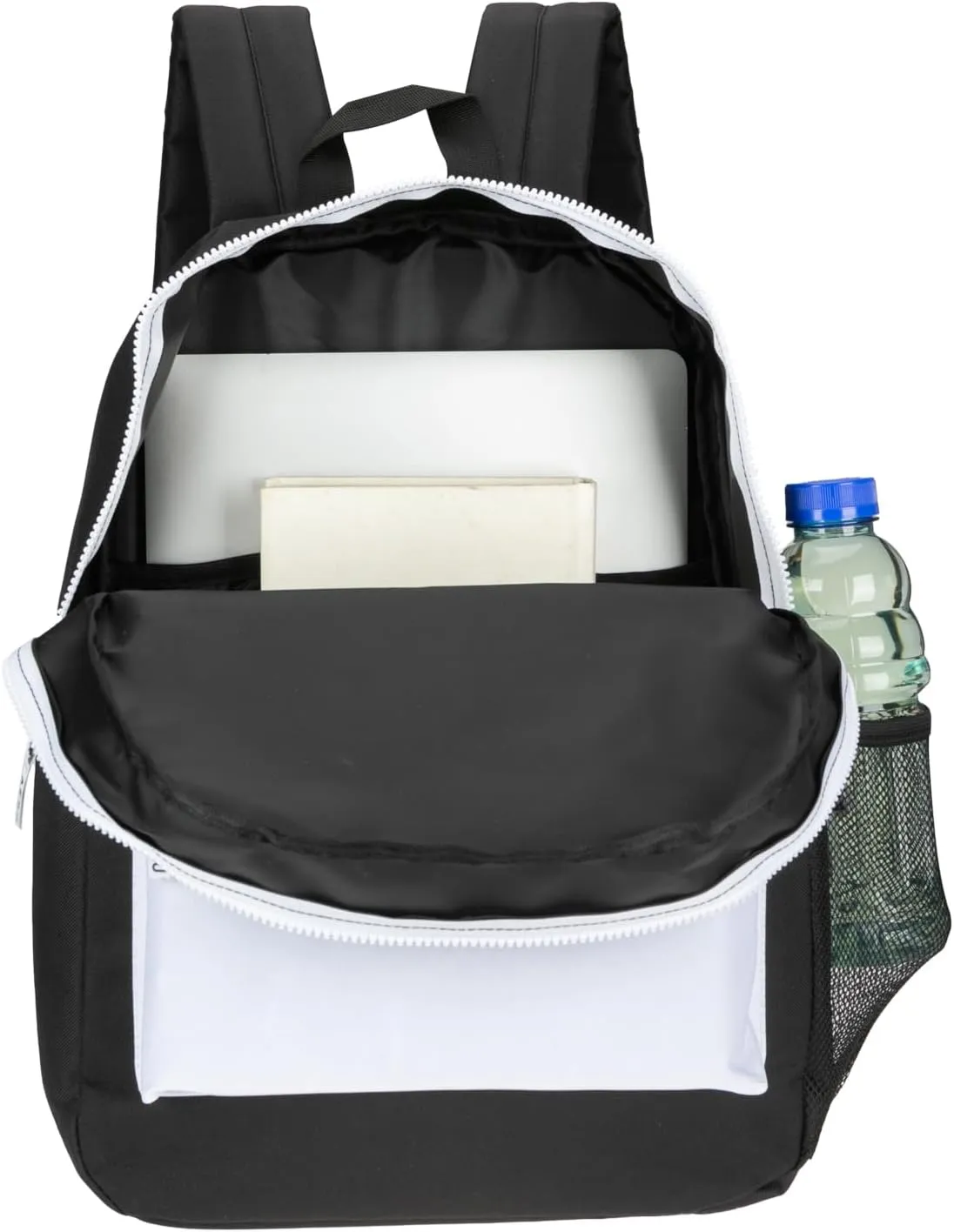 AEROPOSTALE Fieldtrip Unisex Backpack - AE Mens and Womens Bag for Everyday Use - Black/White
