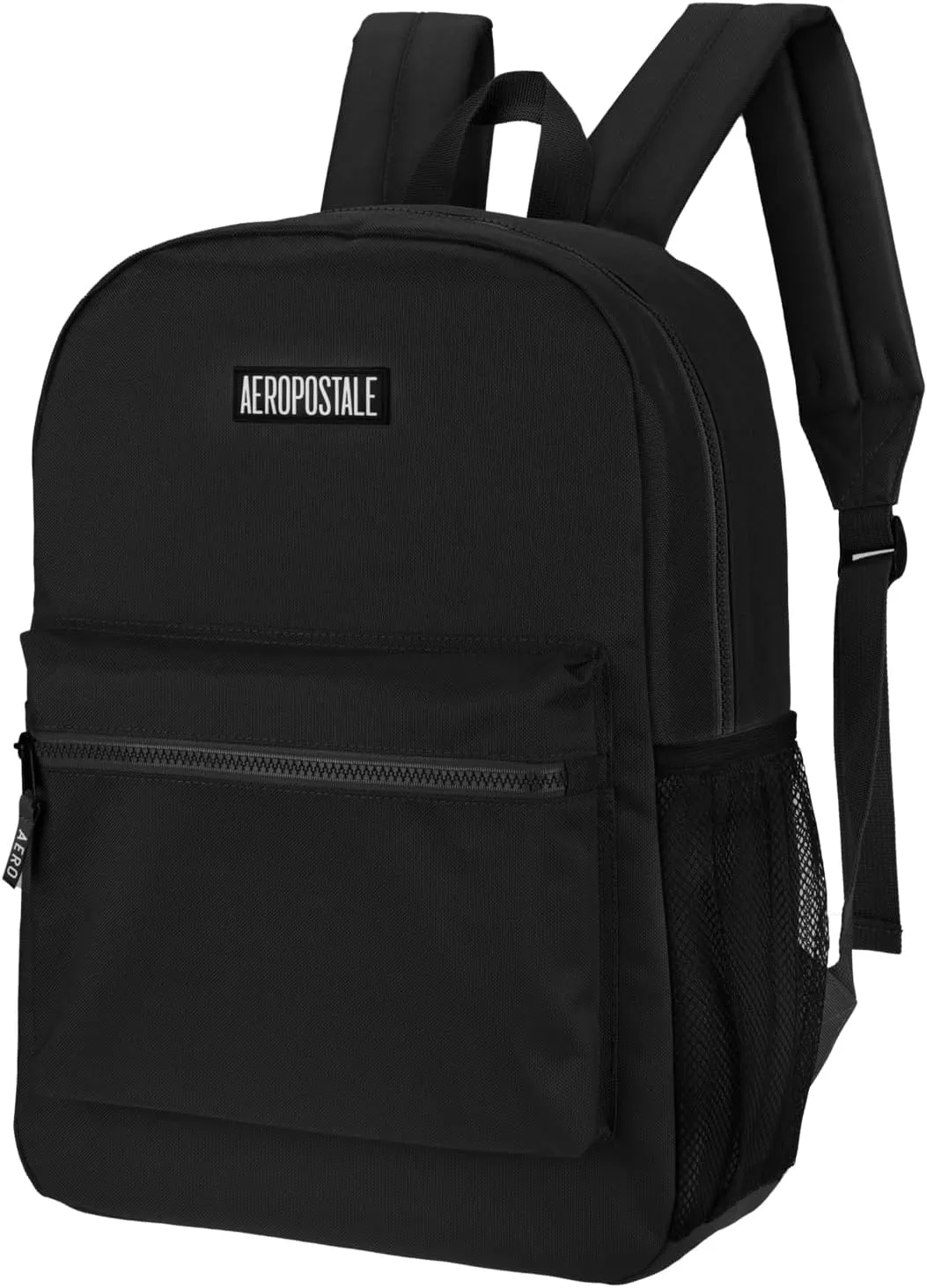 AEROPOSTALE Fieldtrip Unisex Backpack - AE Mens and Womens Bag for Everyday Use - Rubbler Patch Black