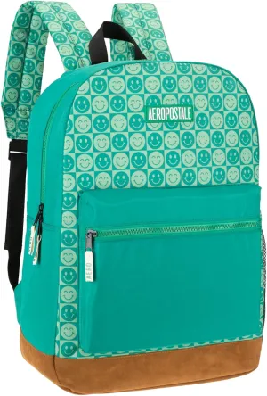AEROPOSTALE Upgraded Fieldtrip Unisex Backpack - AE Mens and Womens Bag for Everyday Use (Be Happy Checker)