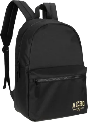 Aeropostale Wellington Unisex Backpack - Aero Mens and Womens Bag for Everyday Use (Black)