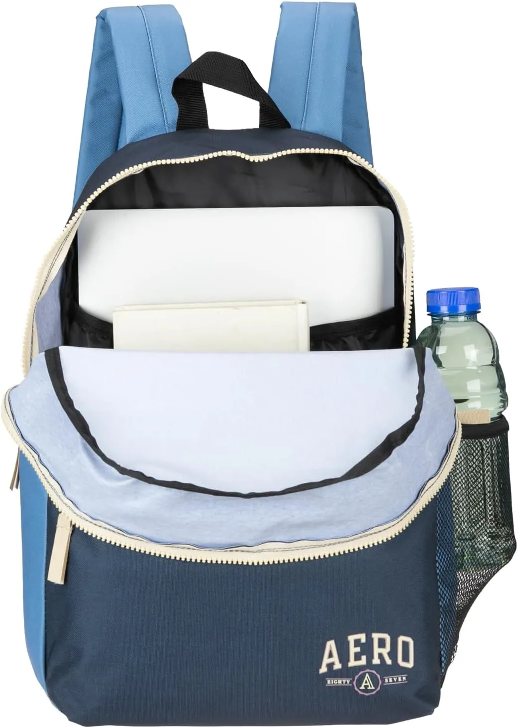 Aeropostale Wellington Unisex Backpack - Aero Mens and Womens Bag for Everyday Use (Navy)