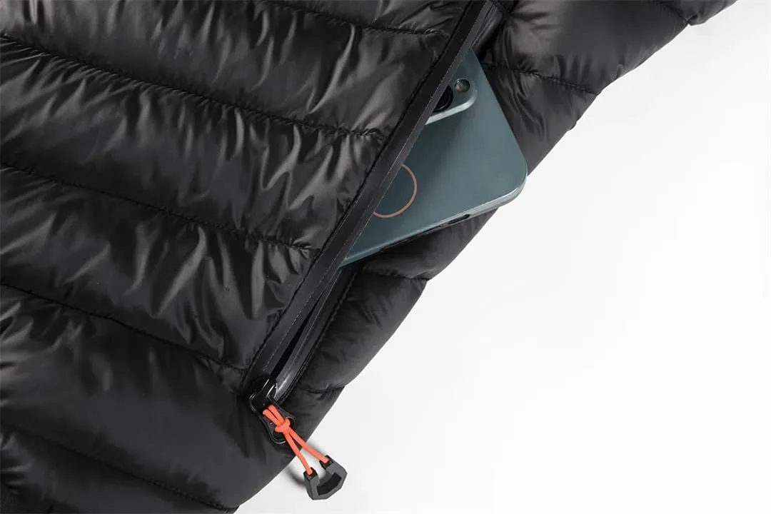 Alloaone Men Windbreaker Hooded Parkas Warm Jacket Lightweight Cotton Padded Jacket Coat