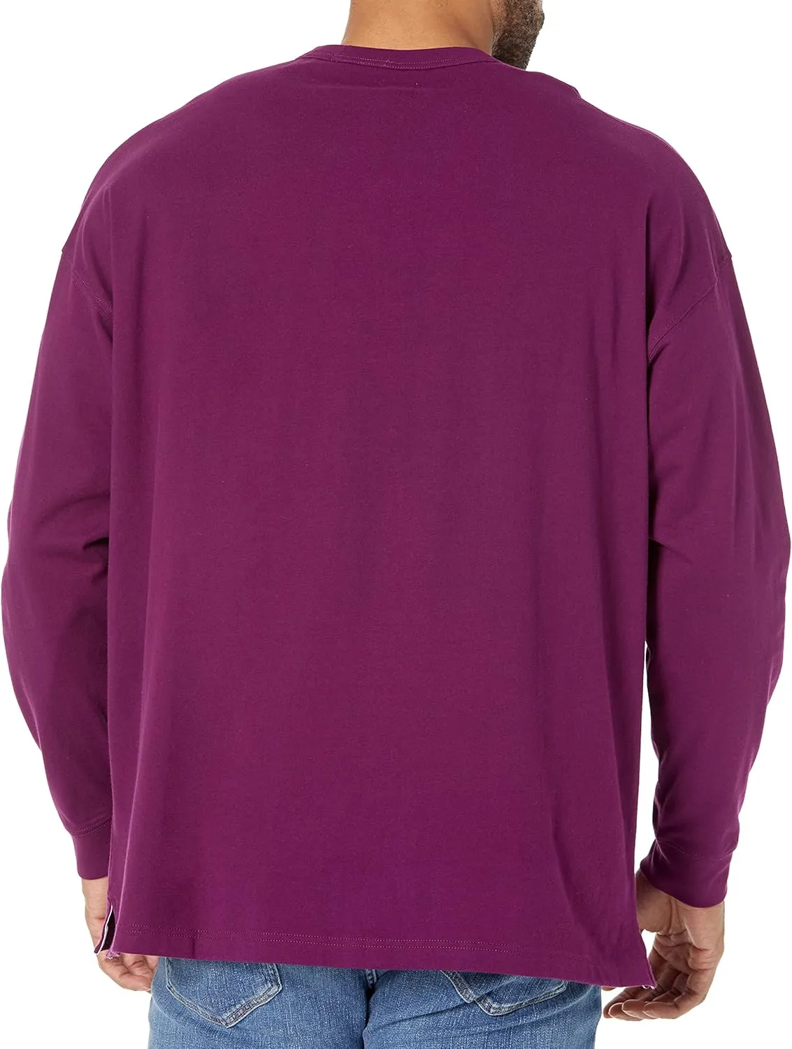 Amazon Aware Men's Oversized Heavyweight Cotton Long-Sleeve T-Shirt