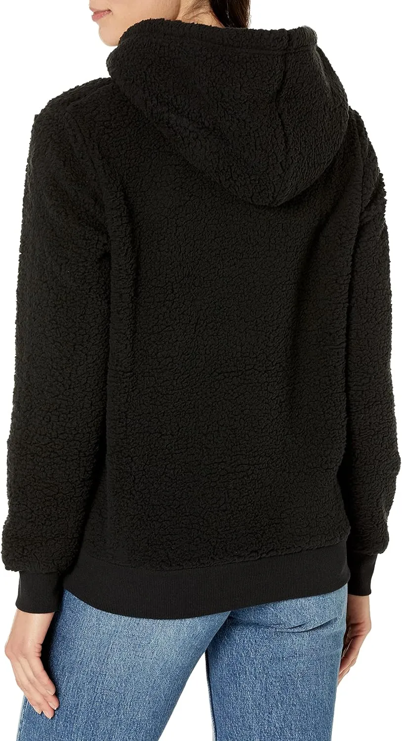 Andrew Marc Women's Teddy Fleece Full Zip Hooded Jacket