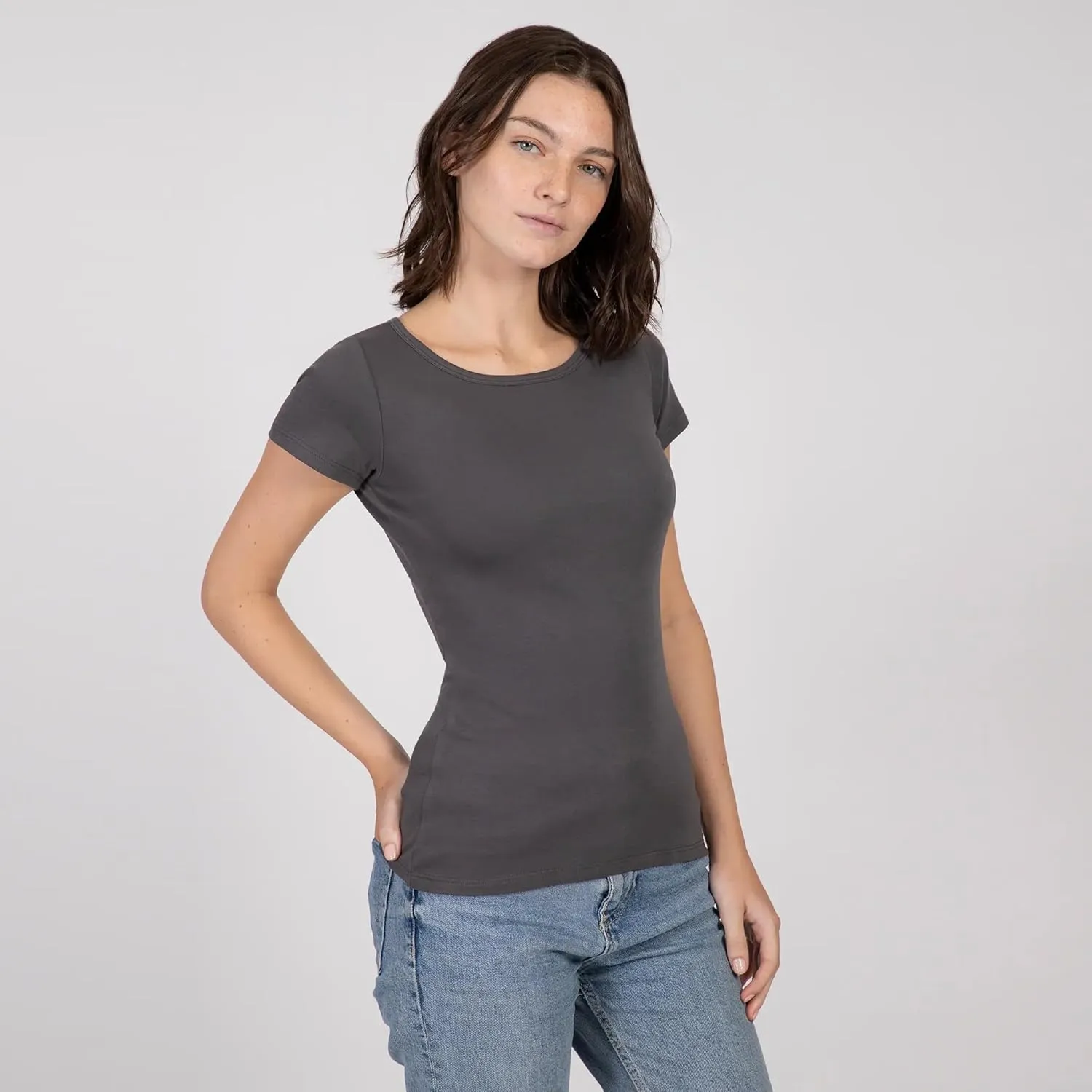 ayaecofashion AYA | Women's Organic Pima Cotton T-Shirt | Black M