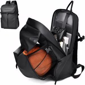 Backpack Travel with Basketball Pocket  Extensions Design Waterproof Bag with Laptop Sleeve, Ideal for School, Gym, Work, Commuting and Outdoor Sports