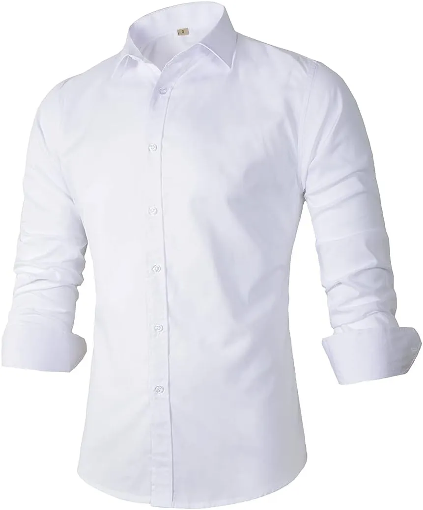 Beninos Men's Dress Shirts Casual Long Sleeve Button Down Shirt