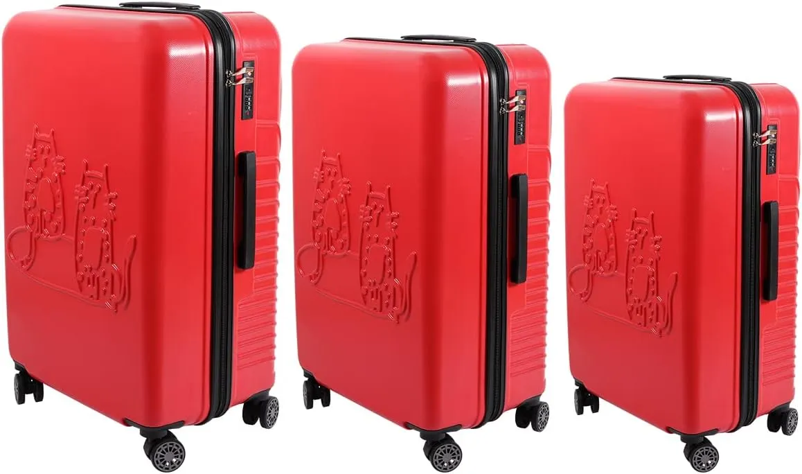 BiggDesign 3 Piece Hard Luggage Sets with Spinner Wheels, Suitcases with Wheels, Luggage Set with 100% ABS, Noice-Free Silent Wheels, Aluminum Soft Touch Suitcase Handle, TSA Lock 20" | 24" | 28"