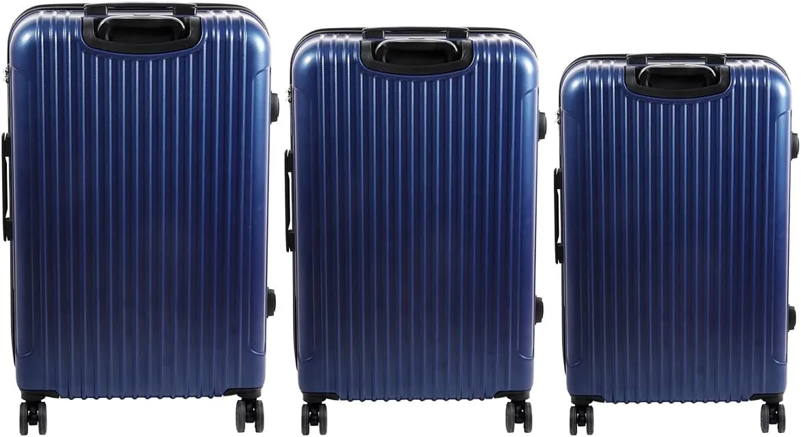 BiggDesign 3 Piece Hard Luggage Sets with Spinner Wheels, Suitcases with Wheels, Luggage Set with 100% ABS, Noice-Free Silent Wheels, Aluminum Soft Touch Suitcase Handle, TSA Lock 20" | 24" | 28"