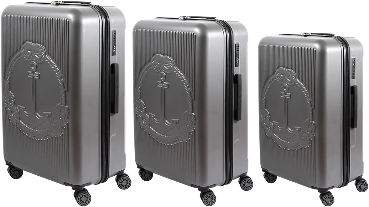 BiggDesign 3 Piece Hard Luggage Sets with Spinner Wheels, Suitcases with Wheels, Luggage Set with 100% ABS, Noice-Free Silent Wheels, Aluminum Soft Touch Suitcase Handle, TSA Lock 20" | 24" | 28"