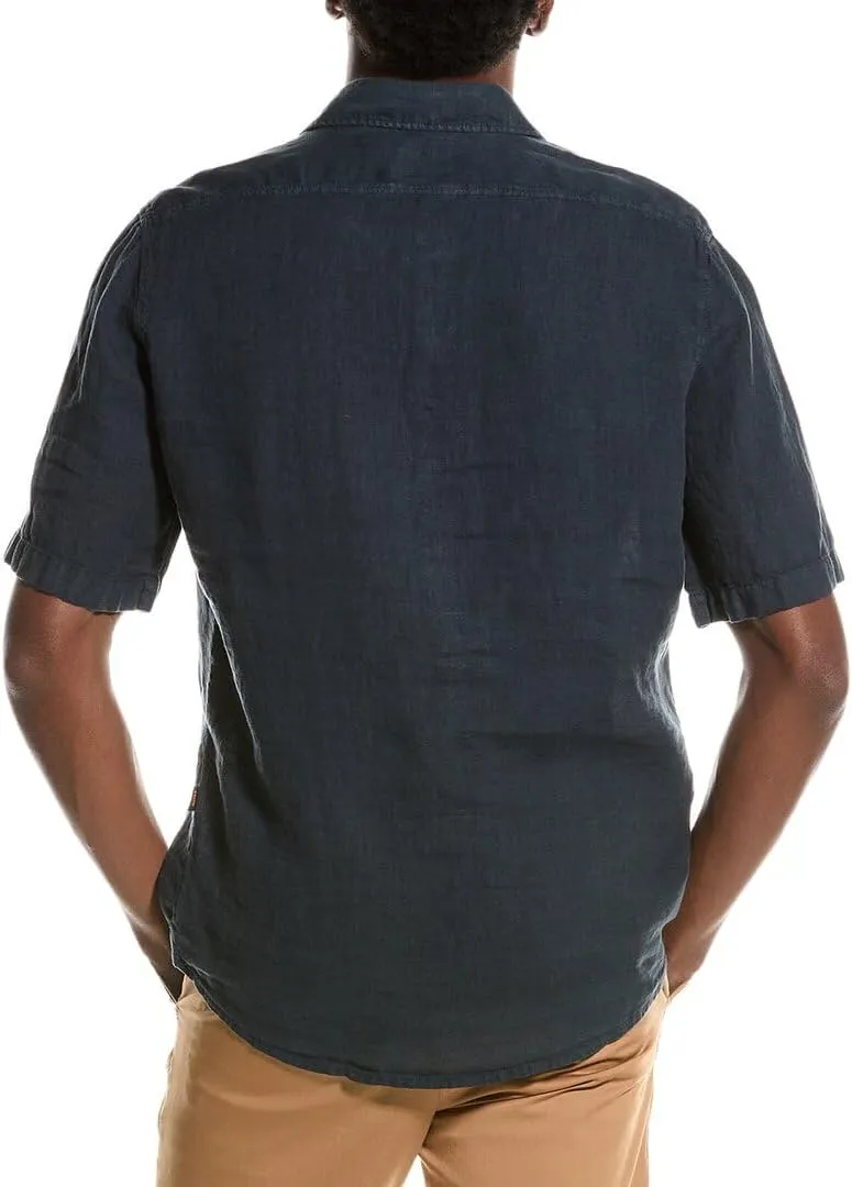 BOSS Men's Regular Fit Cotton Oxford Short-Sleeve Shirt