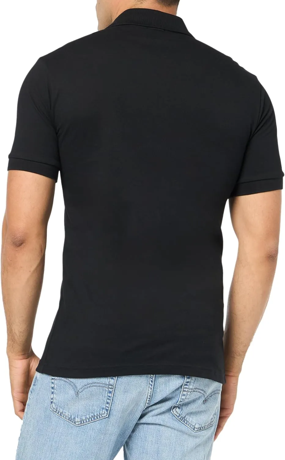 BOSS Men's Square Patch Logo Slim Fit Pique Polo Shirt