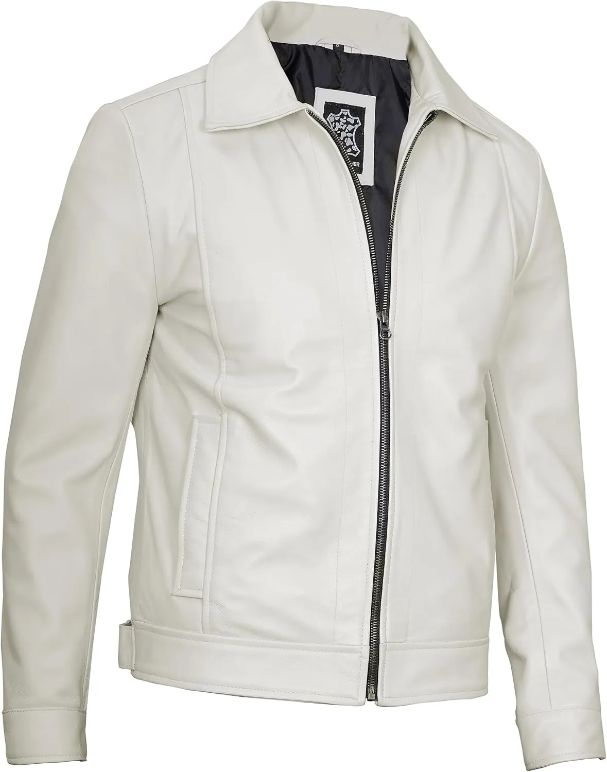 Brown Leather Jacket Men - Black Real Lambskin Mens Leather Jacket