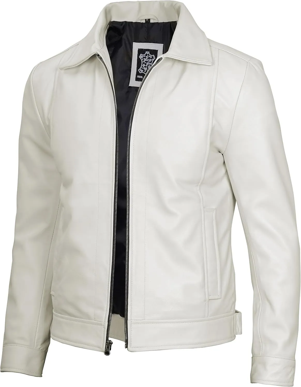 Brown Leather Jacket Men - Black Real Lambskin Mens Leather Jacket