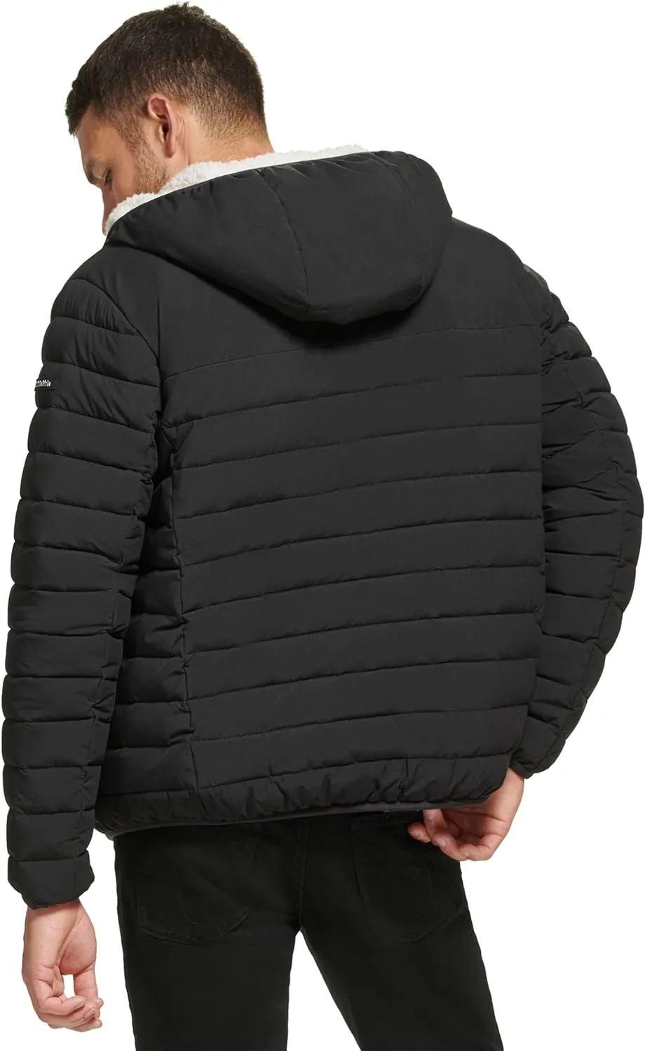 Calvin Klein Men's Mid-weight Sherpa Lined Puffer