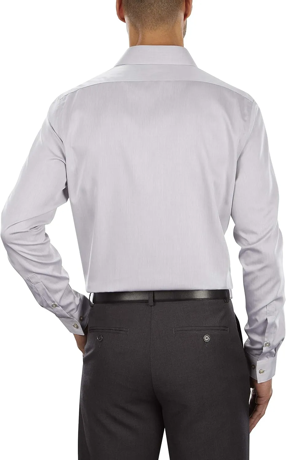 Calvin Klein Men's Slim Fit Non-Iron Herringbone Dress Shirt