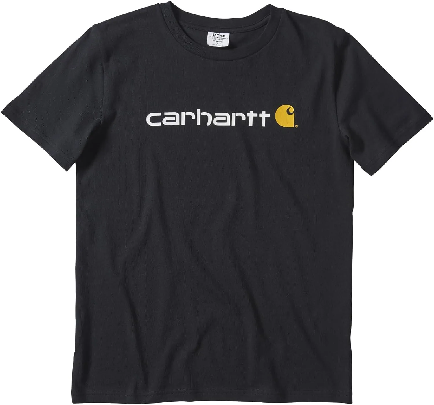 Carhartt Boys' Knit Short Sleeve Crewneck Logo T-Shirt