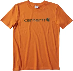 Carhartt Boys' Knit Short Sleeve Crewneck Logo T-Shirt