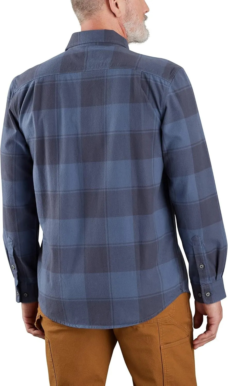 Carhartt Men's Loose Fit Heavyweight Flannel Long Sleeve Plaid Shirt