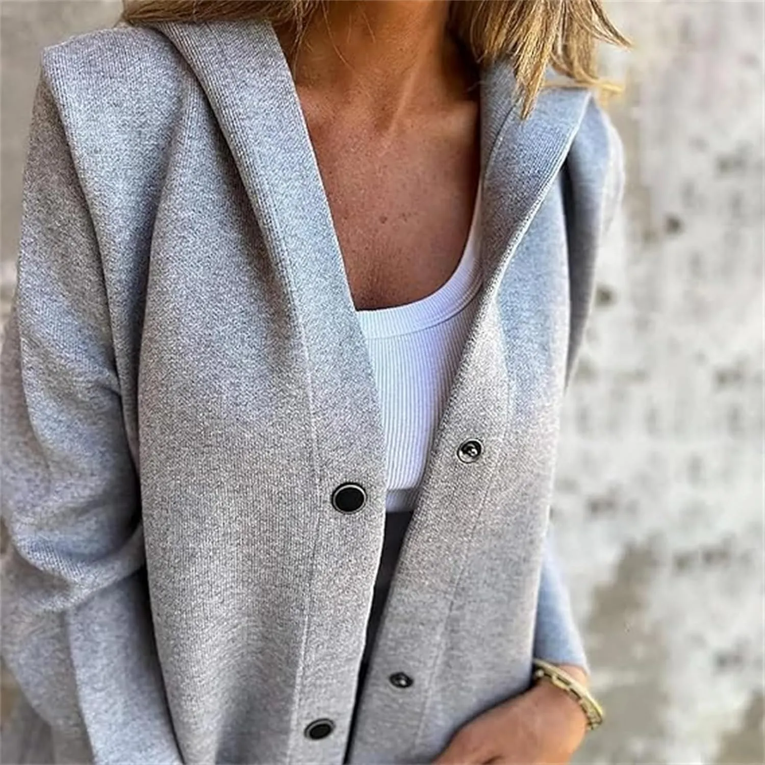 Cedar and Ash Single Breasted Hooded Jacket,S-5XL 2025 Casual Single Breasted Hooded Jacket,Trench Coat for Women