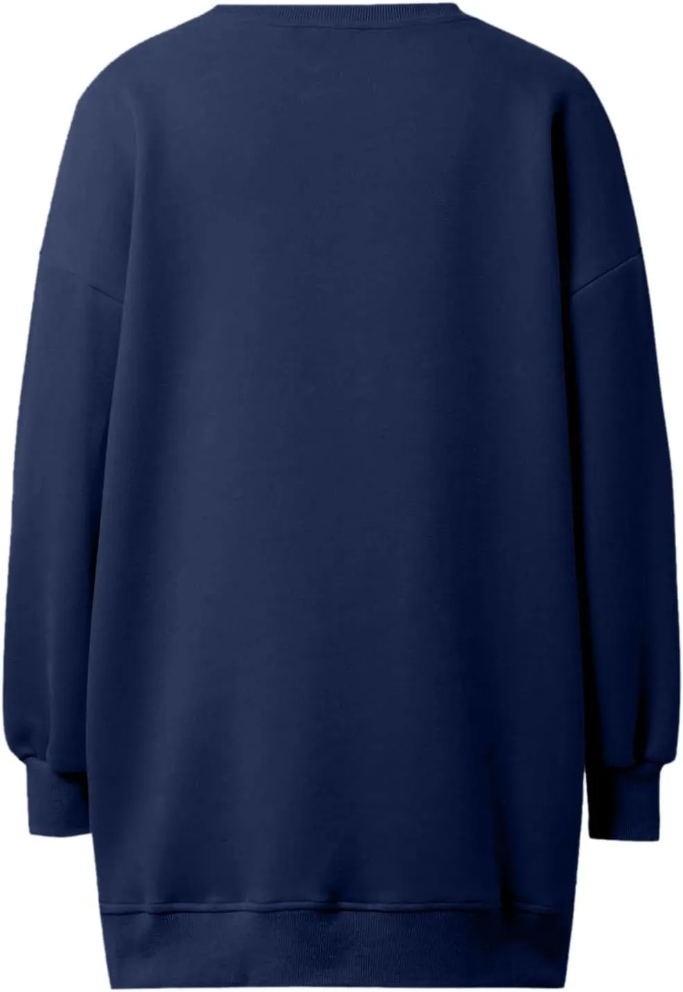 Chic Me Womens Long Sleeve Zipper Slit Sweatshirt Casual Loose Oversized Pullover Zipper Trendy Hoodies
