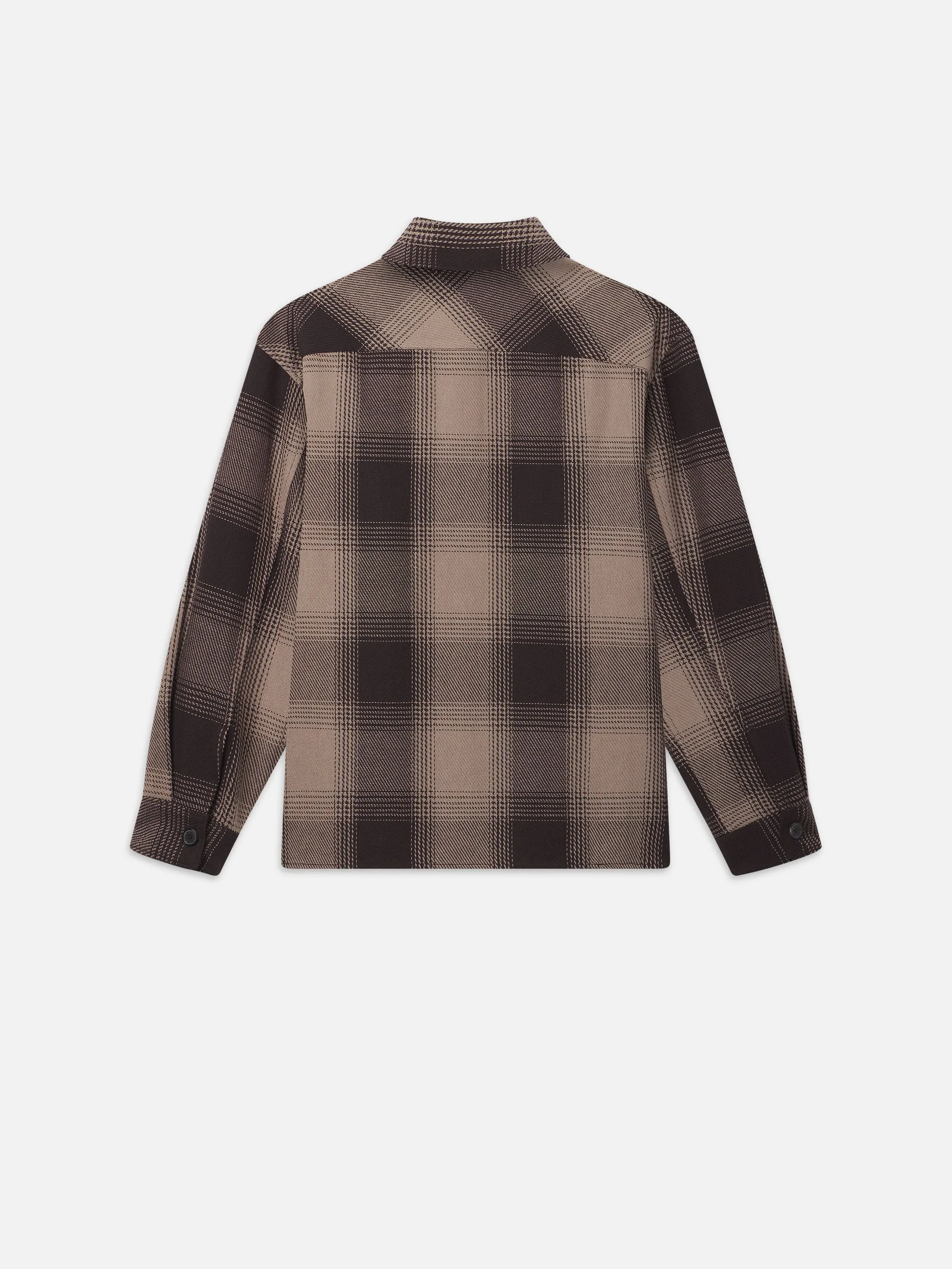 Chunky Plaid Shirt -- Brown Plaid
