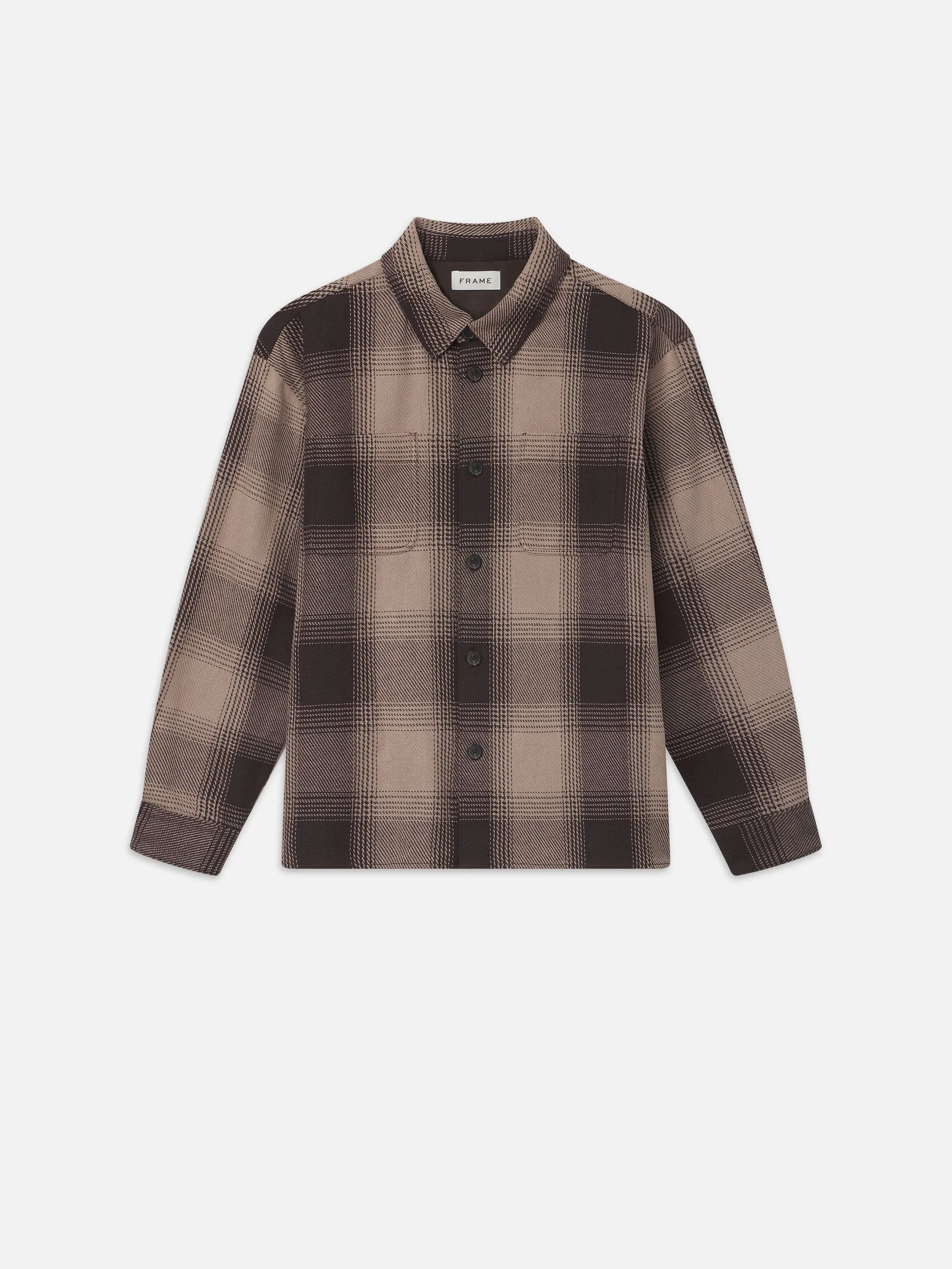 Chunky Plaid Shirt -- Brown Plaid
