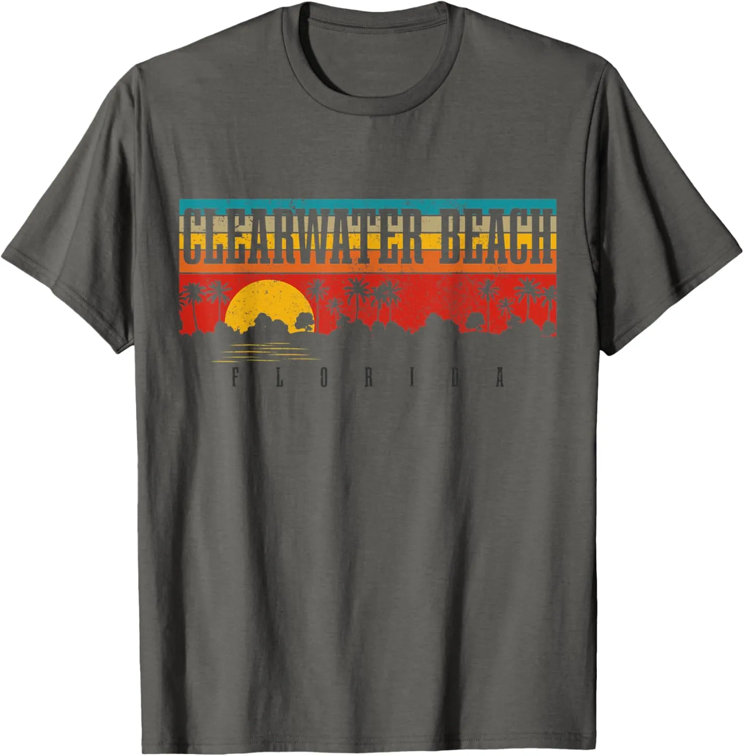 Clearwater Beach Florida FL Vintage Sunset Vacation T-Shirt