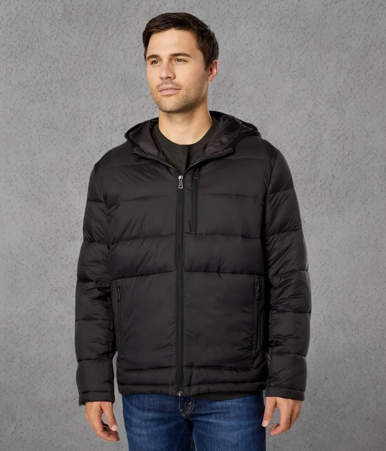 Cole Haan Men's Hooded Nylon Puffer Jacket