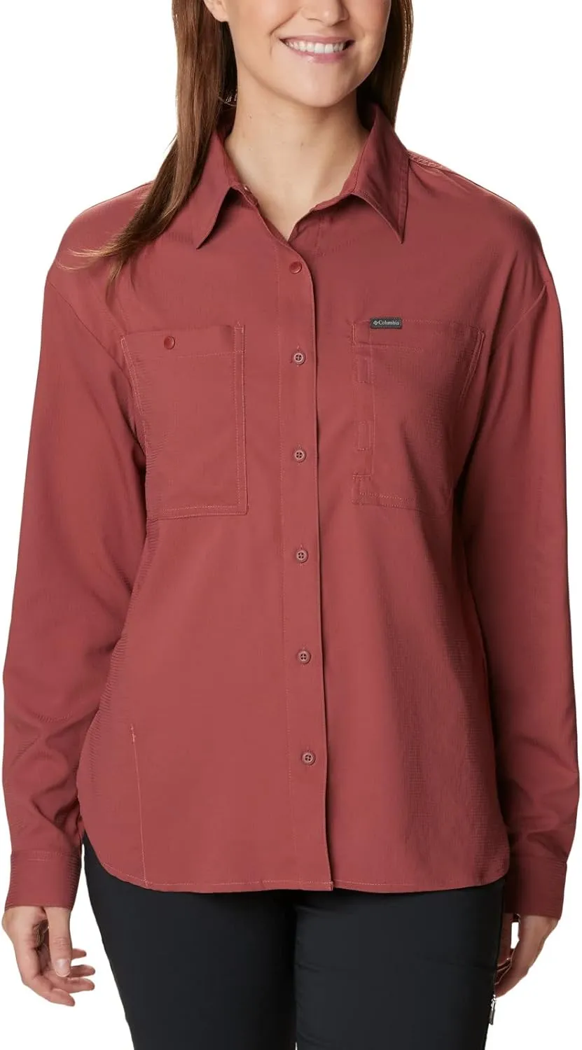 Columbia Women's Plus Size Silver Ridge Utility Long Sleeve Shirt