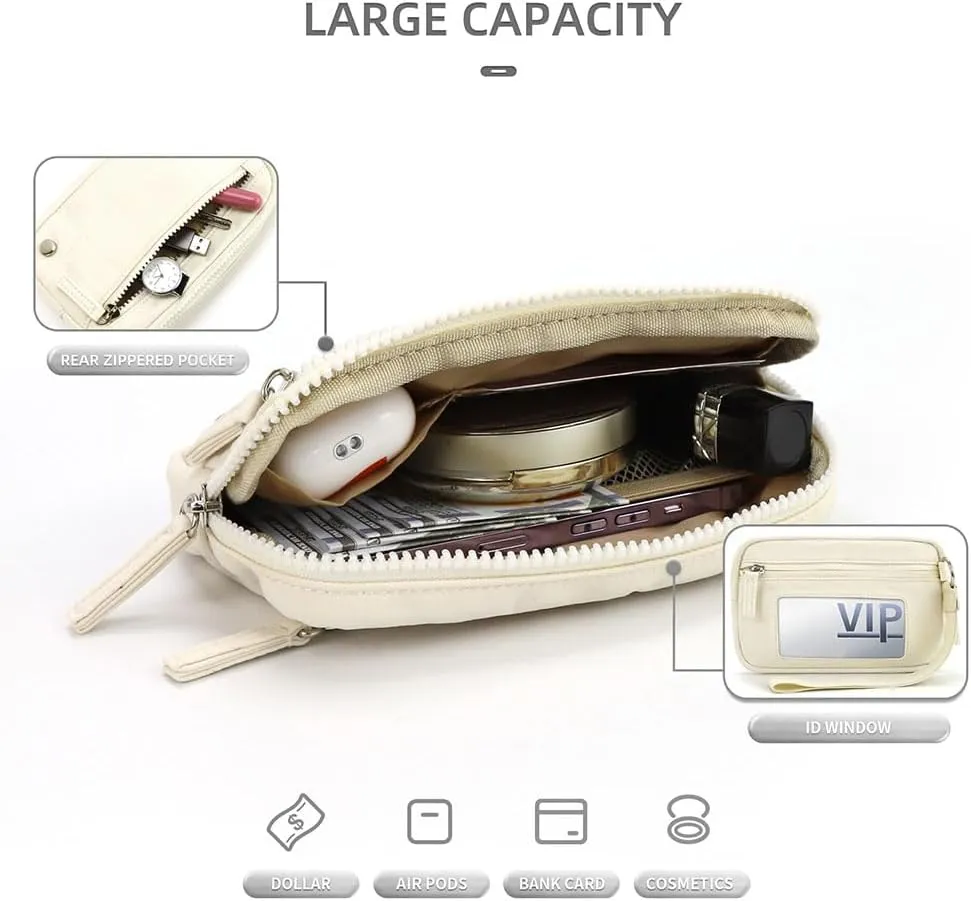 Convely Essential Wristlet, 2025 New Wristlet Wallets for Women, Wristlet Wallets with 3 Zipper Purse