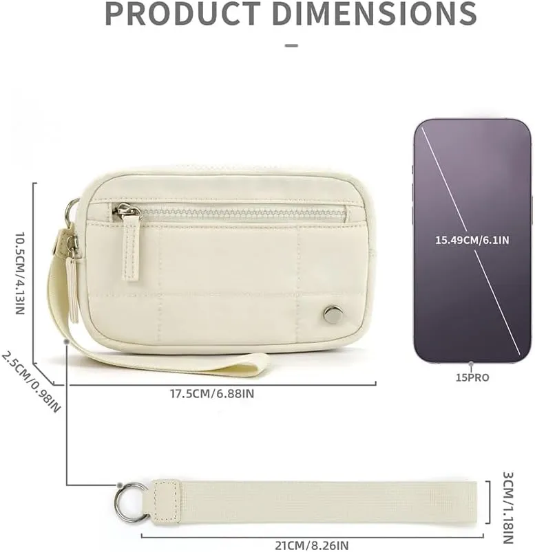 Convely Essential Wristlet, 2025 New Wristlet Wallets for Women, Wristlet Wallets with 3 Zipper Purse