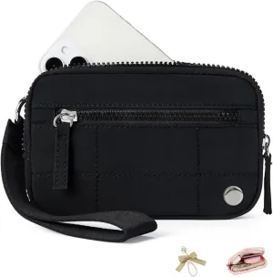 Convely Essential Wristlet, 2025 New Wristlet Wallets for Women, Wristlet Wallets with 3 Zipper Purse