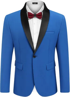 COOFANDY Mens Tuxedo Jacket Wedding Suit Jacket Slim Fit Blazer Jacket for Dinner, Prom, Party