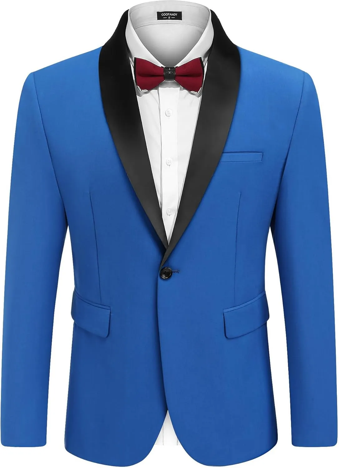 COOFANDY Mens Tuxedo Jacket Wedding Suit Jacket Slim Fit Blazer Jacket for Dinner, Prom, Party
