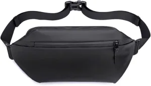 Crossbody bag for men and women, minimalist chest and shoulder bag, waterproof and lightweight travel and leisure bag (black)