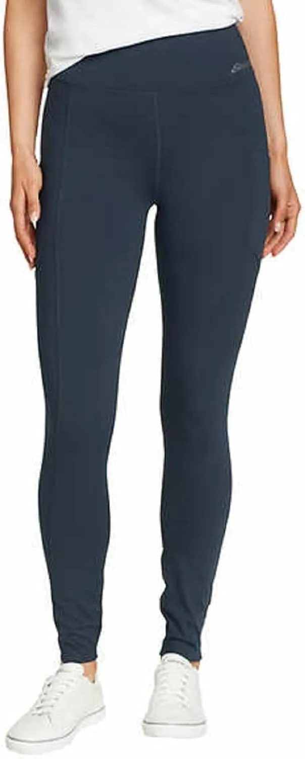 Eddie Bauer Women's Stretch Trail Tight (US, Alpha, Large, Regular, Regular, Blue)