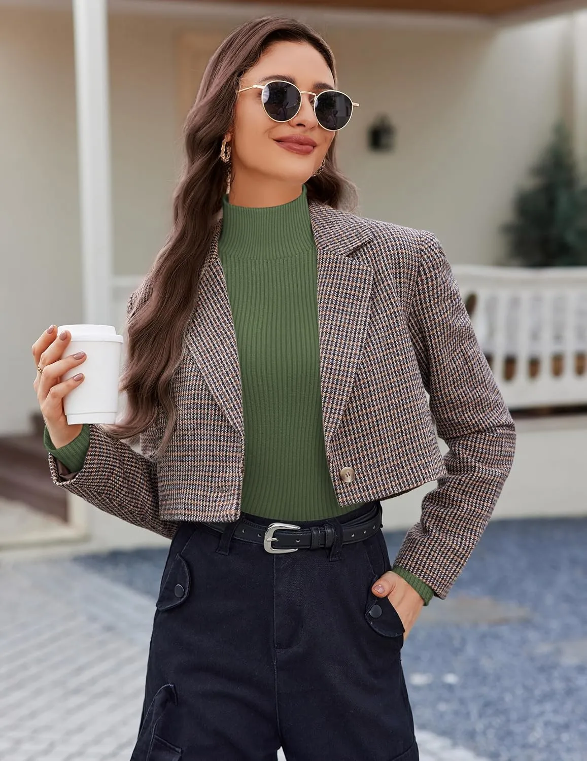 Ekouaer Women 3 Pack Turtleneck Shirts Ribbed Thermal Underwear Tops Lightweight Long Sleeve Layer Tees Basic Pullover Blouse