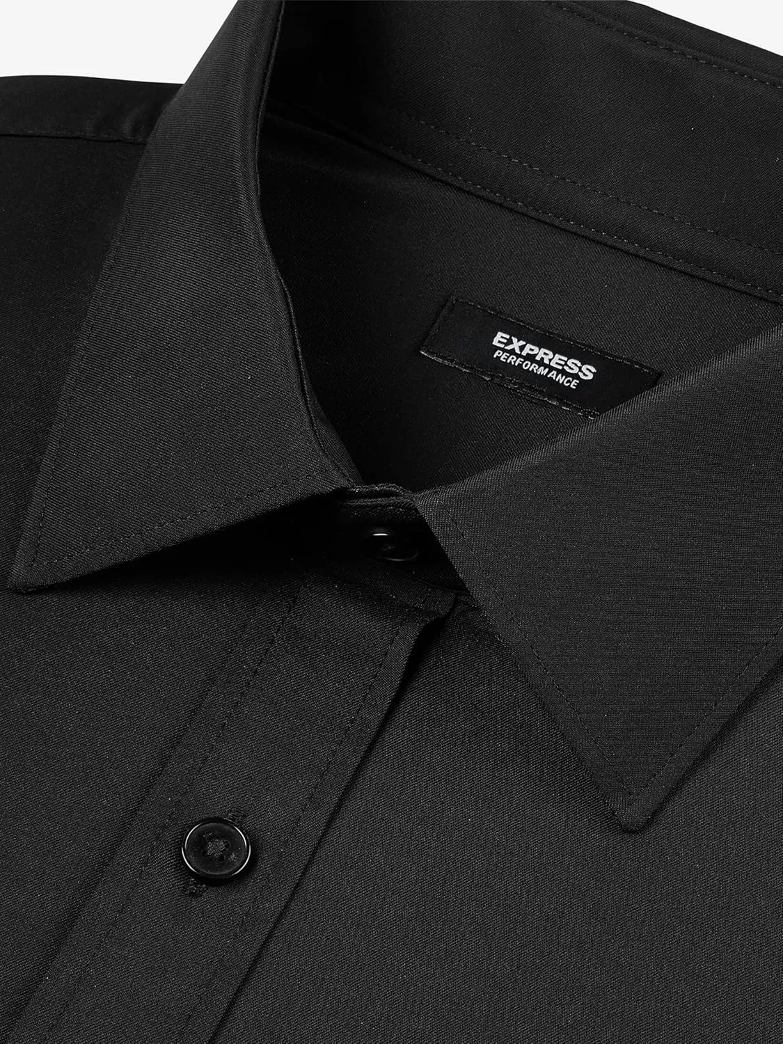 EXPRESS Mens Long Sleeve Slim Performance Solid Button UP Shirt