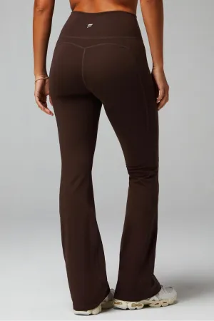 Fabletics Women's Oasis Pureluxe High-Waisted Kick Flare, Light Compression, Buttery Soft