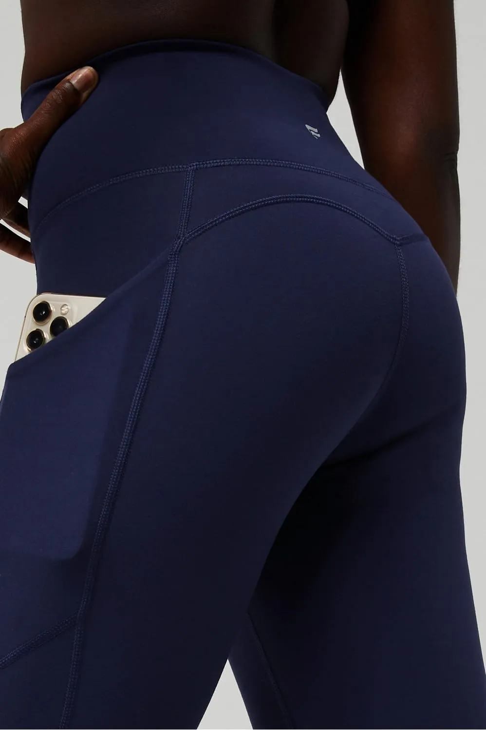 Fabletics Women's Oasis Pureluxe High-Waisted Kick Flare, Light Compression, Buttery Soft