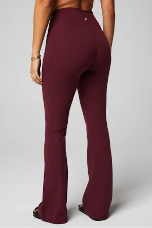 Fabletics Women's Oasis Pureluxe High-Waisted Kick Flare, Light Compression, Buttery Soft