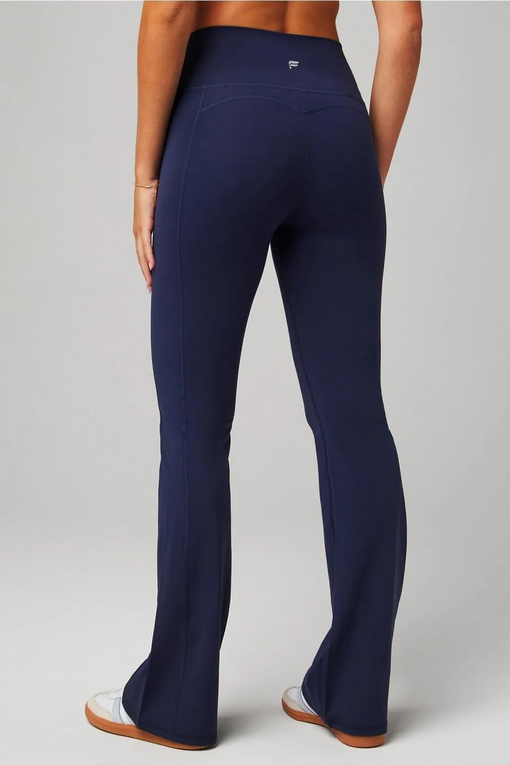 Fabletics Women's Oasis Pureluxe High-Waisted Kick Flare, Light Compression, Buttery Soft