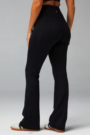 Fabletics Women's Oasis Pureluxe High-Waisted Kick Flare, Light Compression, Buttery Soft